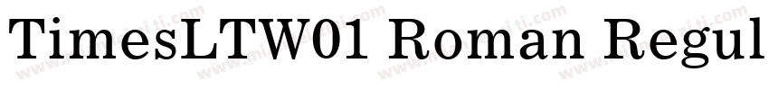 TimesLTW01 Roman Regular字体转换